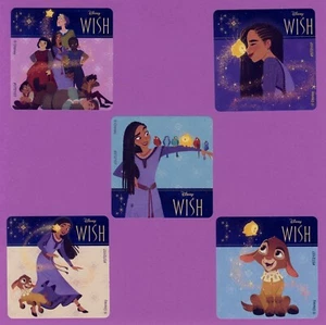 15 Wish Large Stickers - Party Favors - Asha, Valentino - Disney - Picture 1 of 1