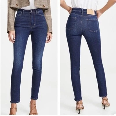 Jean recto ajustado ACNE Hex DC en índigo talla 27 Foto 1 de 4