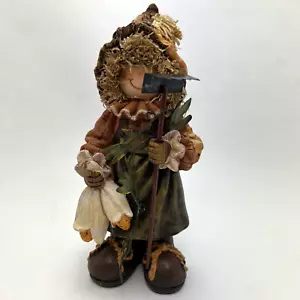 Harvest Girl Farmers Figurine scarecrow Thanksgiving Fall Decor - Picture 1 of 13