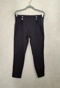 Zara Girls Pants Extra Large Black Viscose Blend Straight Leg Stretch Slim Fit - Picture 1 of 20