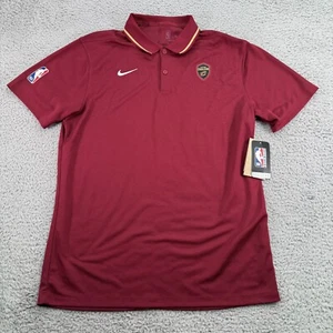 Cleveland Cavaliers Nike Dri Fit Poloshirt Herren Medium Burgund NBA Neu mit Etikett - Bild 1 von 12