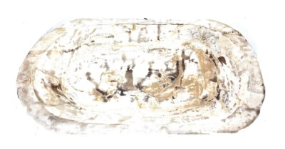 Bandeja o plato grande de mango tallado a mano hecho a mano en México (blanco) Foto 1 de 4