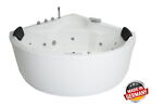 Luxe whirlpool Baignoire Rond Avec LED D'Angle 135x135 CM Made IN Germany