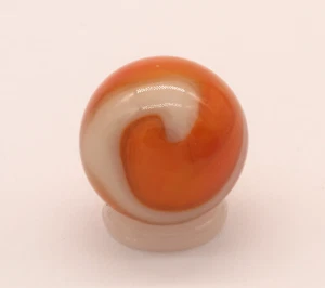 Akro Achat Orange & Weiß Korkenzieher 5/8" + Marmor - Bild 1 von 8