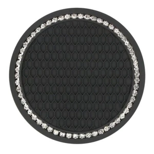 4 Piezas Posavasos Coche PVC Alfombrillas Coche Antideslizantes Universal Portavasos, Negro - Imagen 1 de 5