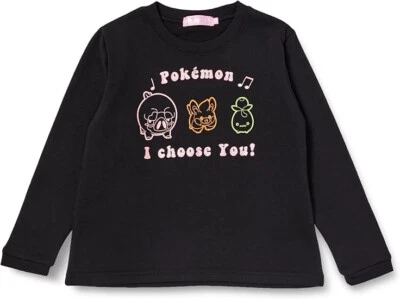 Takara Tomy Arts Pokemon Girls Sweatshirt Black 120cm L:47.2in - Image 1 of 4