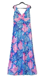 LILLY PULITZER NEW Sloane Maxi Dress Tropical Colorful Size M Nwt - Picture 1 of 6