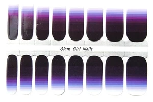 Purple Ombre Nail Polish Strips / Nail Wraps / Nail Stickers - Picture 1 of 1