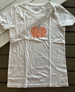 J. Maglietta da collezione Crew Factory ""Fall Leaves Pumpkin - Foto 1 di 4
