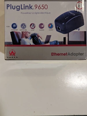 Pluglink 9650 Ethernet Adapter Ethernet over Power Brand New - Image 1 of 3