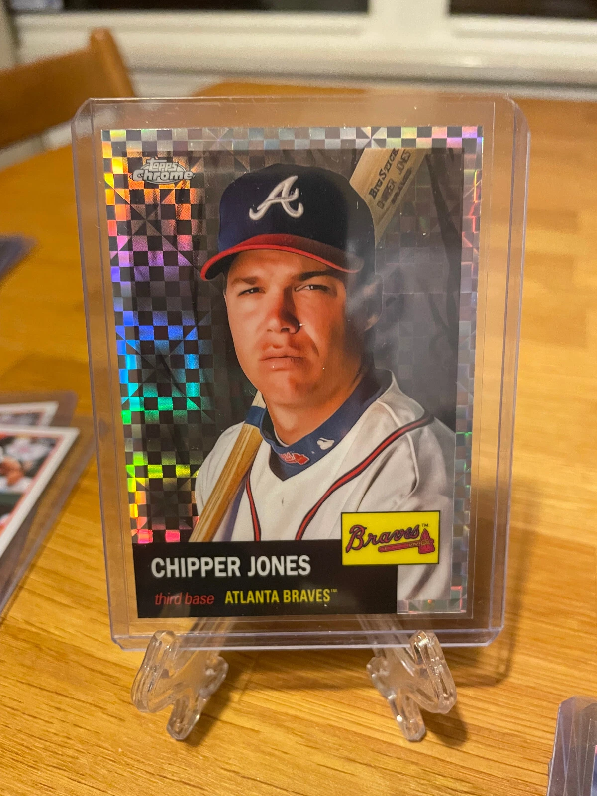 2022 Topps Chrome Platinum Anniversary Chipper Jones X Fractor #40 Braves