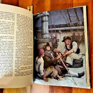Treasure Island Stevenson 8x11 Full Color Art ILLUSTRATED Read to KIDS HC Jacket - Bild 1 von 7