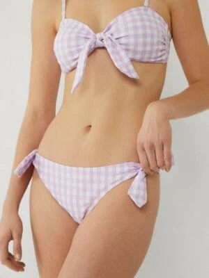BIKINI DE ALMACÉN SEÑORA GINGHAM CINTURA ALTA BREIFS LILA TALLA 16 NUEVO (220) VENTA Foto 1 de 4