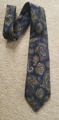 CORBATA ROBERT TALBOTT CACHEMIR CACHEMIR MEZCLA SEDA HECHA EN ITALIA  Foto 1 de 4