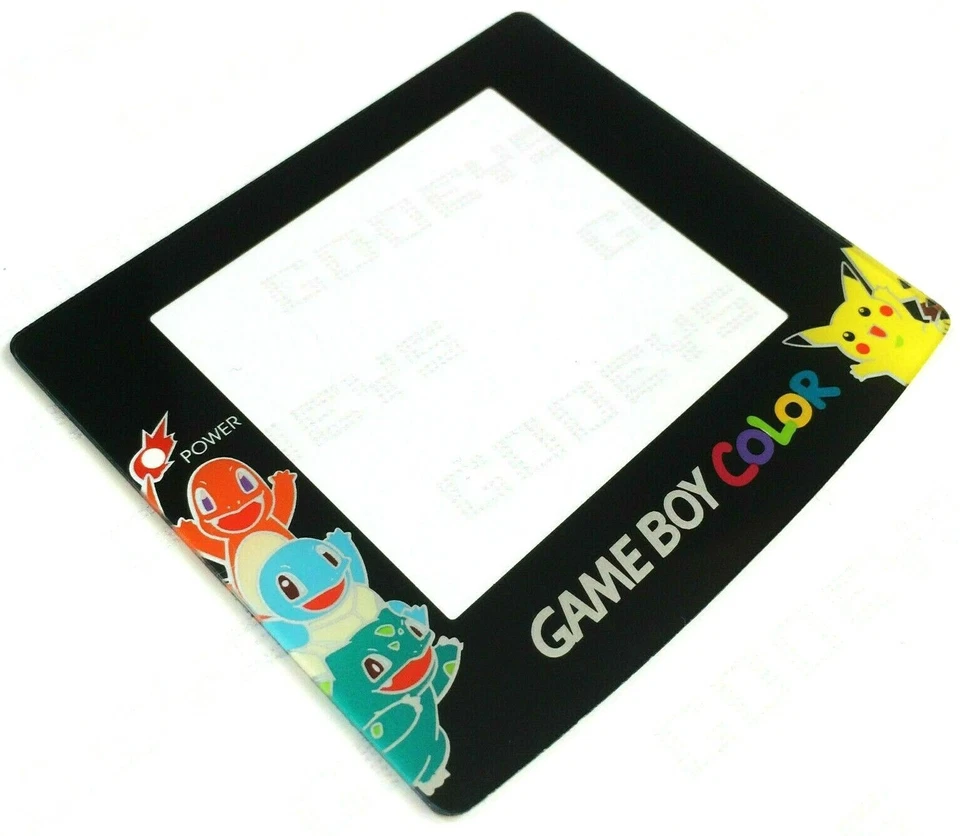 Game Boy Color GBC Replacement Screen Pokemon Pikachu Squirtle Charmander NEW - Image 1 of 1