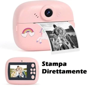 Fotocamera istantanea per bambini, fotocamera digitale doppia per selfie stampan - Foto 1 di 9