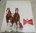 RARE 1971 Budweiser Clydesdale Blank Advertising Stand Up Display Sign #404 '71