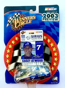 2003 NASCAR Winners Circle 15897 Casey Atwood #7 Pit Pass Preview Series 1:64  - Picture 1 of 2