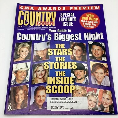 Sept 21, 1999 Country Weekly Magazine CMA Awards Preview Special Expanded Issue - Image 1 of 4