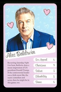 1 x illustrated card of Alec Baldwin - A019