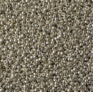 Miyuki kleine Perlen 15/0 - Duracoat verzinkt hell Zinn - Bild 1 von 1