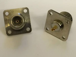 N TYPE SOCKET 4 HOLE CHASSIS FEMALE - BEST PREMIUM QUALITY ROSENBERGER blb40 - Picture 1 of 1