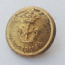 Australian Royal Navy button brass gilt by Stokes 15.5mm Kings crown WW2