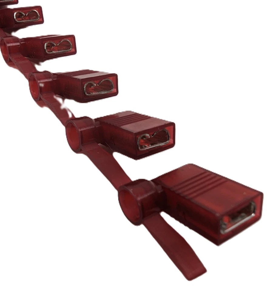 1500 Molex DNFR18250FIB-KD 22-18AWG Red Rht Angle Crimp Sockets for .25" Tab NEW - Image 1 of 4