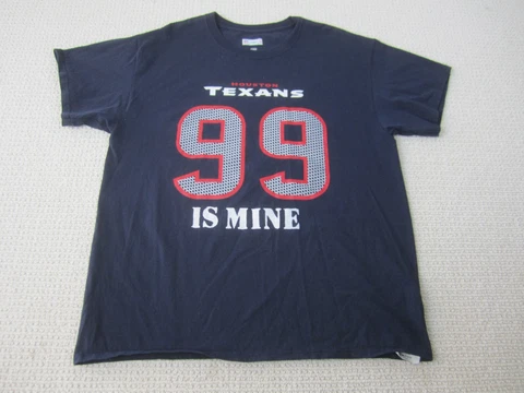 Houston Texans Shirt Mens Large Blue J.J. Watt Is Mine #99 NFL Football Cover