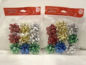 HALLMARK Inspirations Mini Gift Bows Set Of 2 Packs 9 Per Pack Multicolor