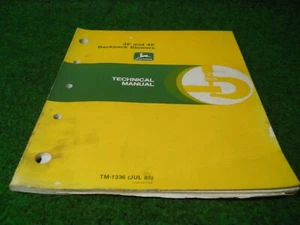 Mochila John Deere 3E y 4E Sopladores Manual Técnico TM-1336 - Imagen 1 de 4