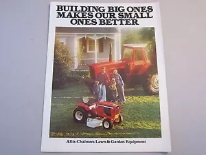 Original-Zubehör-Hersteller Allis Chalmers Rasen & Gartengeräte Traktoren Broschüre Handbuch mehr aufgeführt - Bild 1 von 7