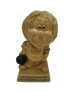 1971 Vintage Sillisculpt Figur 836 Old Bowlers Never Die 6" R & W Berrie USA - Bild 1 von 6