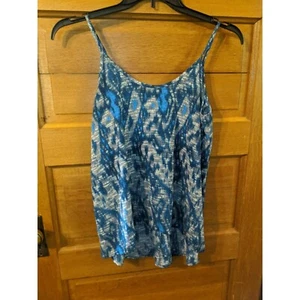 SOPRANO Sleeveless Spaghetti Strap Tank Top Size M Blue Gray HILO - Picture 1 of 5