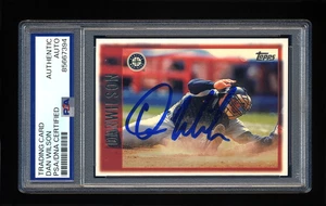 DAN WILSON FIRMADO 1997 TOPPS PSA/ADN AUTOGRAFIADO SEATTLE MARINERS ALL STAR - Imagen 1 de 2