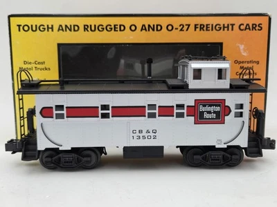 MTH Rail King 30-77027 Burlington Route Offset Steel Caboose - Lighted - CB&Q - Image 1 of 4