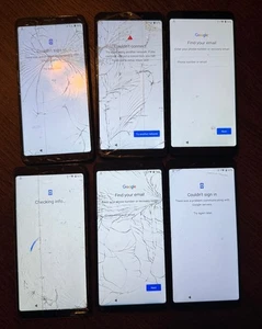 Lot Of 6 Alcatel Axel 5004R (ATT) 16GB Fast Ship Black Very Good Used Broken - Picture 1 of 2