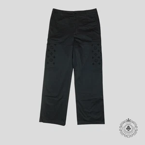 Louis Vuitton Monogram Flocked Workwear Hose in Schwarz - Bild 1 von 7