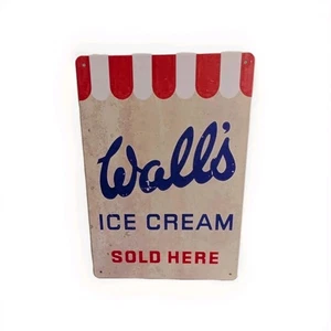 Metal Sign Vintage Style Walls Ice Cream Advertising Sign 20-30cm Waterproof  - Picture 1 of 3
