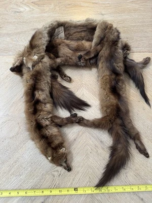 Four Pelt Mink Stole By Hendrick’s Fine Furs, Monrovia California, Full Body - Image 1 of 4