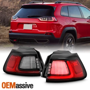 For 2019-2023 Jeep Cherokee LED Tail Lights Outer Driver Passenger Lamp Assembly - Picture 1 of 11