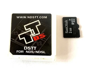 DSTT Flashcard para Nintendo DS/NDSL + MicroSD 2GB Buen Estado - Imagen 1 de 1