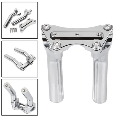 6.5" Tall Handlebar Riser 1" Top Clamp For Harley Dyna Fat Boy Heritage Softail - Image 1 of 4