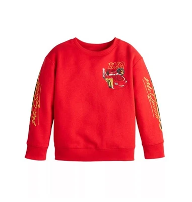 Disney Pixar Cars Lightning McQueen Polar Cuello Redondo Sudadera Pullover Rojo Talla 6 Foto 1 de 4
