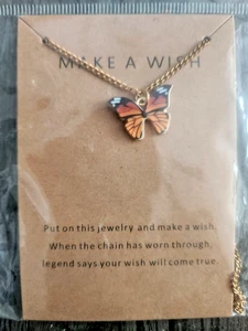 Costume Jewelry Lot - 5 Necklaces - Butterfly Lot of 5 Friendship Necklace NWT - Picture 1 of 3