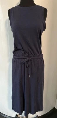 Vestido para mujer C&C California talla XS sin mangas bolsillo azul cordón cintura Foto 1 de 4