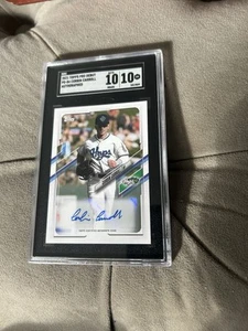 2021 TOPPS PRO DEBUT CORBIN CARROLL AUTO ROOKIE SGC 10 10 GEM - Picture 1 of 4