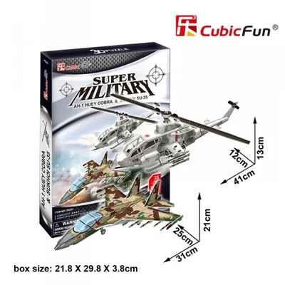 3D Puzzle AH-1 HUEY COBRA & SUKHOI SU-35 CubicFun - Image 1 of 4