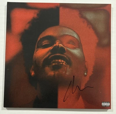 The Weeknd After Hours Deluxe 2LP Vinyl Limited Autograph Signed Record - Image 1 of 4