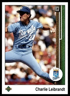 1989 Upper Deck Charlie Leibrandt Kansas City Royals #637 - Image 1 of 2